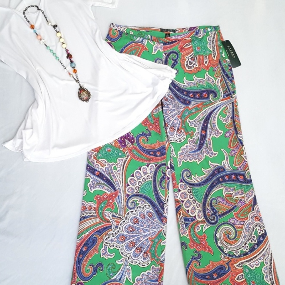 NWT Ralph Lauren palazzo pants.